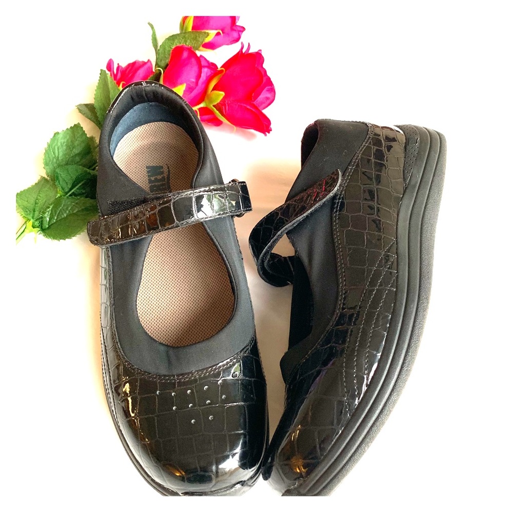 Drew Rose Mary Jane Shoes Black Size 11 W